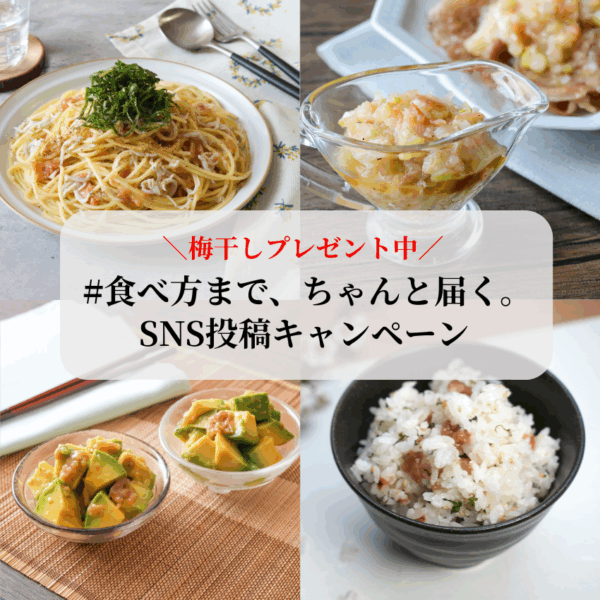 食べ方まで、ちゃんと届く。SNS投稿キャンペーン